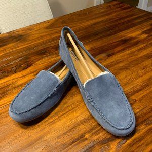 Born - New Axona Driving Mocs - Light Blue Suede - Size 11